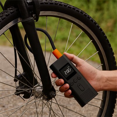 Pompe à vélo électrique